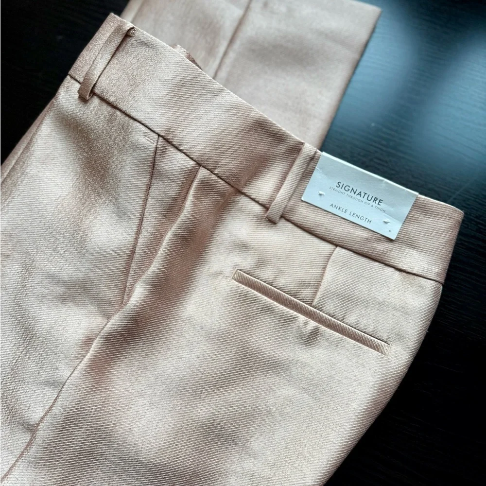 NWT Ann Taylor Signature Rose Gold Ankle Pants | Women’s Size 6 | New - Picture 8 of 10